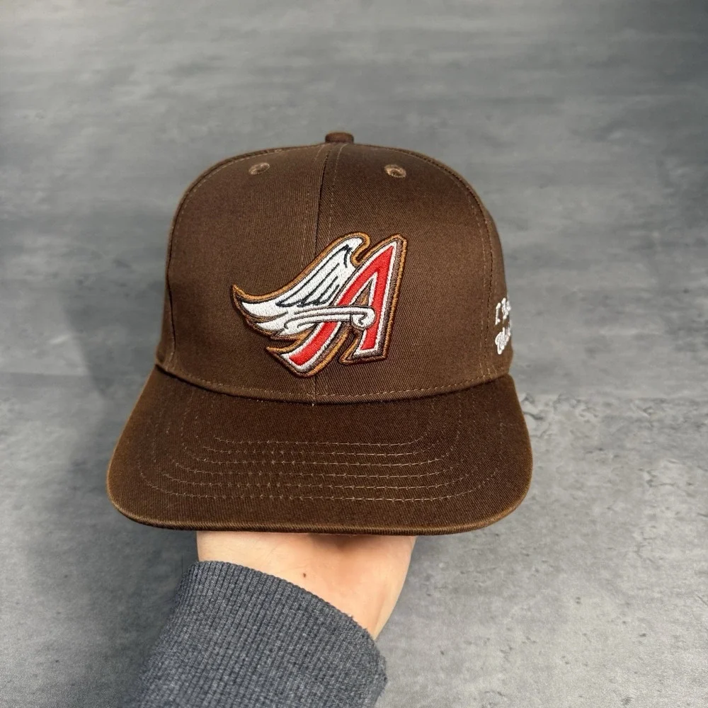 Hat Club Anaheim Los Angeles Angels New Era Cap‎ Brown 7 Exclusive Custom Fire